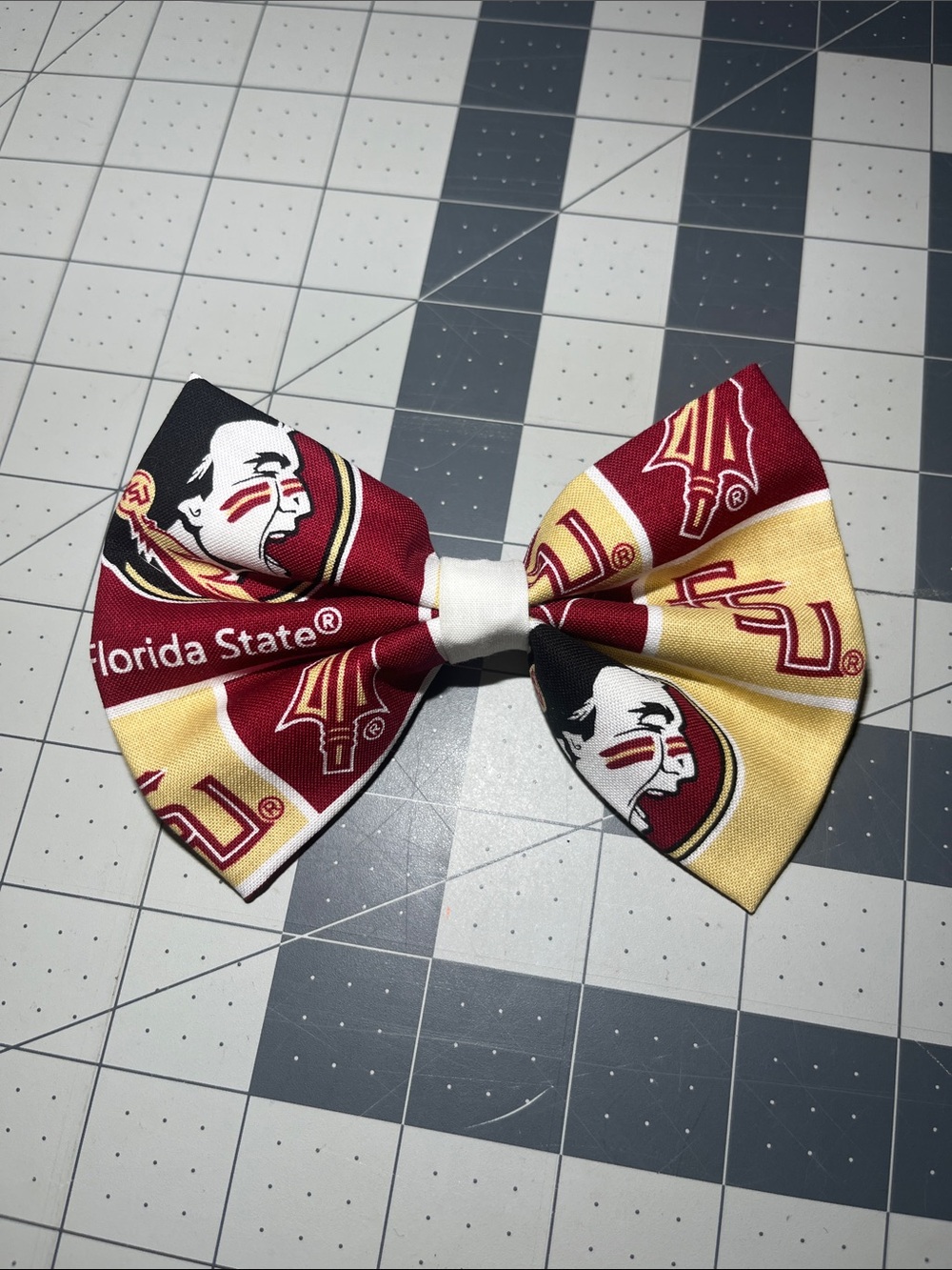 Florida State Garnet & Gold Hair Bow